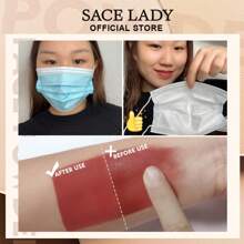 Polvo facial SACE LADY Mate, control de brillo, larga duración, maquillaje facial perfecto con espejo