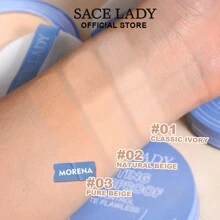 Polvo facial SACE LADY Mate, control de brillo, larga duración, maquillaje facial perfecto con espejo