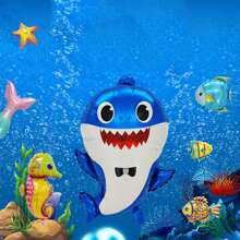 5pcs Shark Balloons, 26 Inch Large Shark Foil Balloons, Cute Shark Ocean Animal Theme, Decoration For Birthday, Wedding, Anniversary Party - Multicolor - View 4