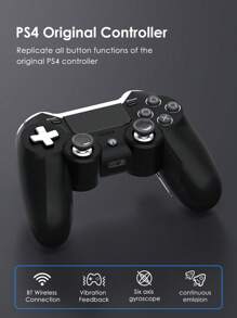PS4/PS3/PC 控制器，无线控制器兼容 PS4/Slim/Pro/PS4/PS3/PC/Steam/IOS/Android，具有增强型双振动/高品质 3D 操纵杆/触摸功能/3.5 毫米音频插孔/6 轴运动传感器/可编程后拨片 - 多色 - 查看 3