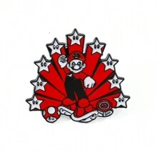 1 Stück kreative Spiel-Brosche, personalisierter  Emaille-Pin, Metall-Abzeichen-Schmuck, Kleidung, Rucksack-Accessoire, Geschenk für Freunde - Spiel-B - Übersicht 18