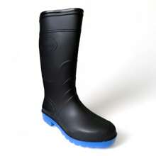 Bota de lluvia Hombre Mujer Unisex Impermeable Antideslizante Duramil - Negro - Ver 3