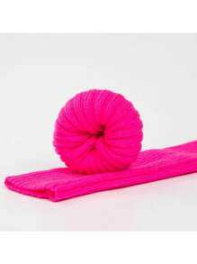 Leg Warmers For Women, Cute Knit Leg Warmer Leg Warmers For Dance, Cozy - Hot Pink - View 6