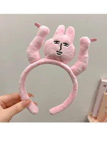New Red Rabbit Ears Hair Hoop, Funny And Interesting Hair Accessories For Girls