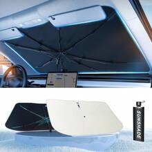 [2024 Upgrade] Car Windshield Sun Shade - [Newest Nanoparticles Coatings] Protect Car From Sun Rays & Heat Damage Keep Cool And Protect Interior Medium - 中等的 - 查看 1