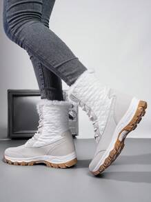 Winter Snow Boots 2024, Thickened & Warm With Thermal Lined , Waterproof & Anti-Slip, Thick Soled