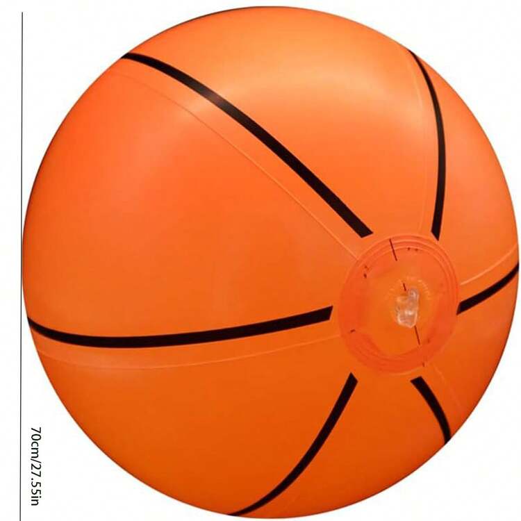 Verdickte 70cm/27,5 Zoll Strandball, Aufblasbarer Baseball, aufblasbarer Fußball, aufblasbarer Basketball, Spielen von Wasser-Volleyball, Gras, Riese Popo-Wasserball-Spielzeug - Verschiedenfarbig - Übersicht 6
