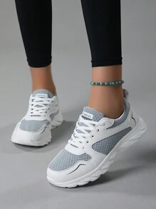 高品质女士休闲鞋，耐磨防滑，时尚实用，防滑护足！2025新款女士工作鞋，安全防护，轻松应对工作挑战！甜美学院风网眼鞋，女士运动鞋