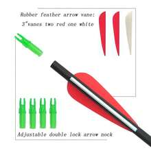 12X 28 Inch Carbon Arrows 7.8mm Spine 500 7.8mm Archery For Compound Recurve Bow - Red - View 4