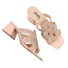 Women Heeled Sandals - 乾枯玫瑰色 - 查看 4
