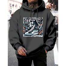 Men Hoodies - Màu xám đen - Xem 2