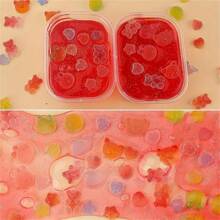 5/10/20/30/50/60/80/100pcs Colorful Mini Flat Gummy Bear, Star, Heart Shaped Resin Decoration Accessories For Jewelry Making, Crafts, Phone Decor, Scrapbooking, Nail Art