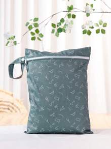1PC Waterproof Washable Wet Bag For Travel, Stroller, Daycare, Baby Diapers, Yoga, Beach, Pool, Wet Toddler Swimsuits