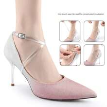 Cordones invisibles transparentes para tacones altos y sandalias, 60 cm - transparente - Ver 1