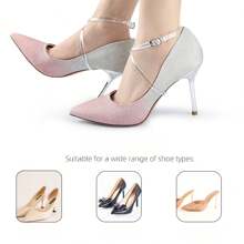 Cordones invisibles transparentes para tacones altos y sandalias, 60 cm - transparente - Ver 6