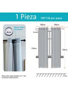 Curtains - Purple(1pcs) - View 3