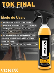 Kit Limpeza De Carro Fácil E Prático Cera Shampoo Vonixx - Multicolorido - Visão 4