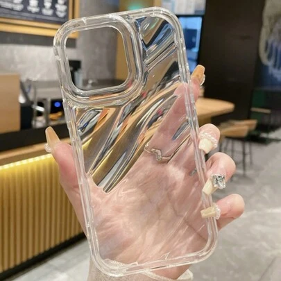 透明可爱材质透明手机保护壳兼容 iPhone 14/15，具有创意幻影色；兼容 iPhone XS/7/8 Plus/XR/GE/S2/XS Max；兼容 Apple iPhone P15/Promax/XA/XA Max P14/P13/P12 和 P11