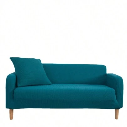 1入組沙發套+1入組枕套彈性沙發套1-5座落地式沙發套通用兒童寵物家具保護套貼身沙發套