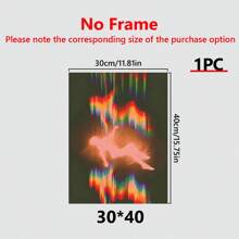 1入組裝框裝飾畫，掛畫簡單，彩色人物藝術海報，適用於臥室、客廳、書房、餐廳和走廊，壁畫、壁飾、房間裝飾、家居裝飾畫（已裝框） - 彩色 - 查看 16