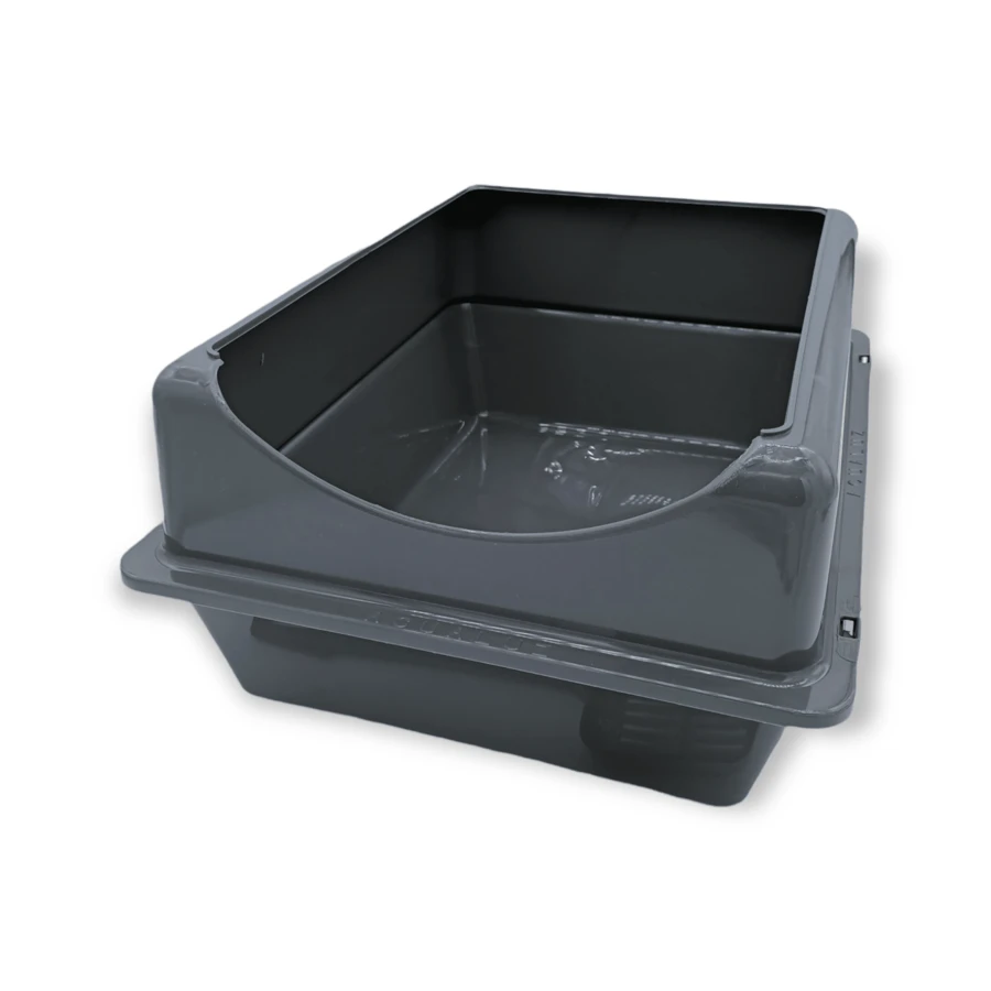 Arenero Grande Para Gato Con Extensión - Gris Oscuro - Ver 1