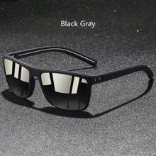 WSZ Fashionable Retro Plaid Pattern Fashion Glasses, , Luxury Brand Designer Model, Square/Rectangular Frame, Tropical Beach Resort Style, Summer Pastel Color Decorative Glasses - 566-2B - View 16