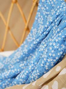 1 chiếc chăn mềm bằng vải gạc cotton mùa hè, kích thước 120*110cm, có thể dùng làm khăn tắm, khăn che khi cho con bú, đạo cụ chụp ảnh. - Nhiều màu - Xem 11