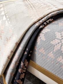 1入組紗絨金燙沙發坐墊套，適用於1-2-3-4人坐沙發，帶扶手和靠背套，適用於四季使用