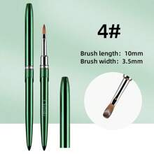 High Quality 100% Kolinsky Acrylic Nail Brush New Product Metal Pure Kolinsky Brush For Acrylic Nails Sizes 2-18 Nail Tool