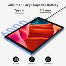 PRITOM Android Tablet PC 2GB RAM/32GB Rom ,Supports 512GB Expand/10.1 Inch 1280*800 Ips Screen/Quad-Core, A133 /802.11b WiFi/WIFI 6 802.11ax/BT 5.0/6000mah/Type-C/2mp+2mp Camera
