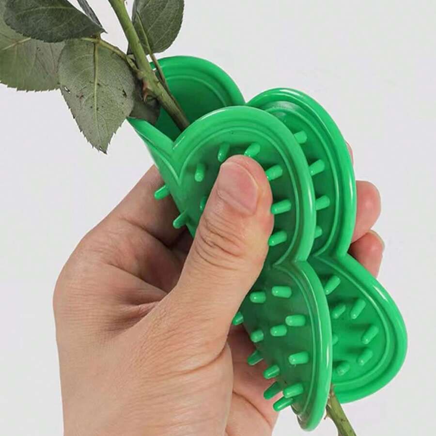 Plastic Rose Thorn Stripper, Flower Trimming Tool For Florists - Green - View 1