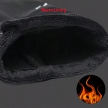 1 双男女通用防风防水触摸屏冬季手套，拉链设计，黑色手套保暖，暖手，适合户外骑行、钓鱼、跑步、滑雪、单板滑雪、冬季户外活动、滑雪手套、雪地手套 - 彩色 - 查看 12