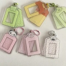 Cute 1 Inch Small Animal Acrylic Photo Frame Pendant Kpop Back To School - Color - View 5