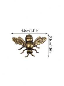 “复古黄铜蜜蜂雕像 - 装饰性青铜昆虫雕像，适用于家居装饰、DIY 工艺品、房间装饰工艺品、桌面装饰、办公桌、墙壁艺术和礼品 - 迷人的大黄蜂装饰，适合春季和日常造型” - 銅色 - 查看 4
