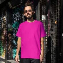 Men T-Shirts - Hot Pink - View 2