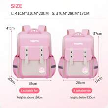 Elementary School Student Orthopedic Backpack For Reducing Burden, School Girls Bag - Purple - View 2