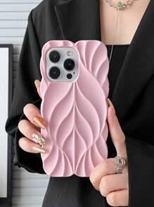 Etui na telefon w kolorze lodów Nowatorska ulga w drzewie Liść Falowanie wody Antypoślizgowa Wytrzymała tylna obudowa z TPU Kompatybilna z iPhonem 15 14 13 12 11 XR Pro Max Plus