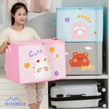 Foldable Storage Bags Dress Shorts Jeans Storage - Blue - View 5