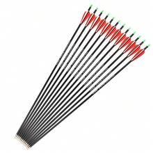 12X 28 Inch Carbon Arrows 7.8mm Spine 500 7.8mm Archery For Compound Recurve Bow - Red - View 8