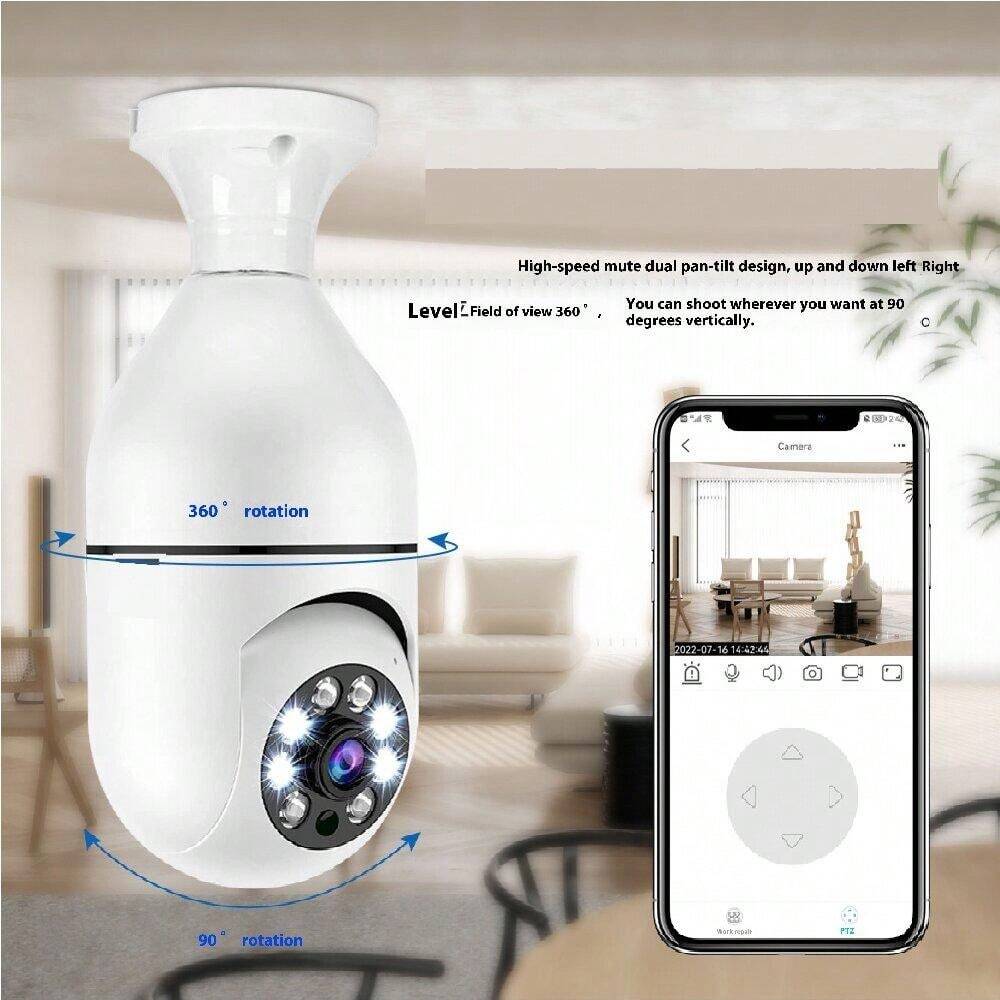High Definition WiFi Camera, 360 Degree Panoramic View, TwoWay Audio