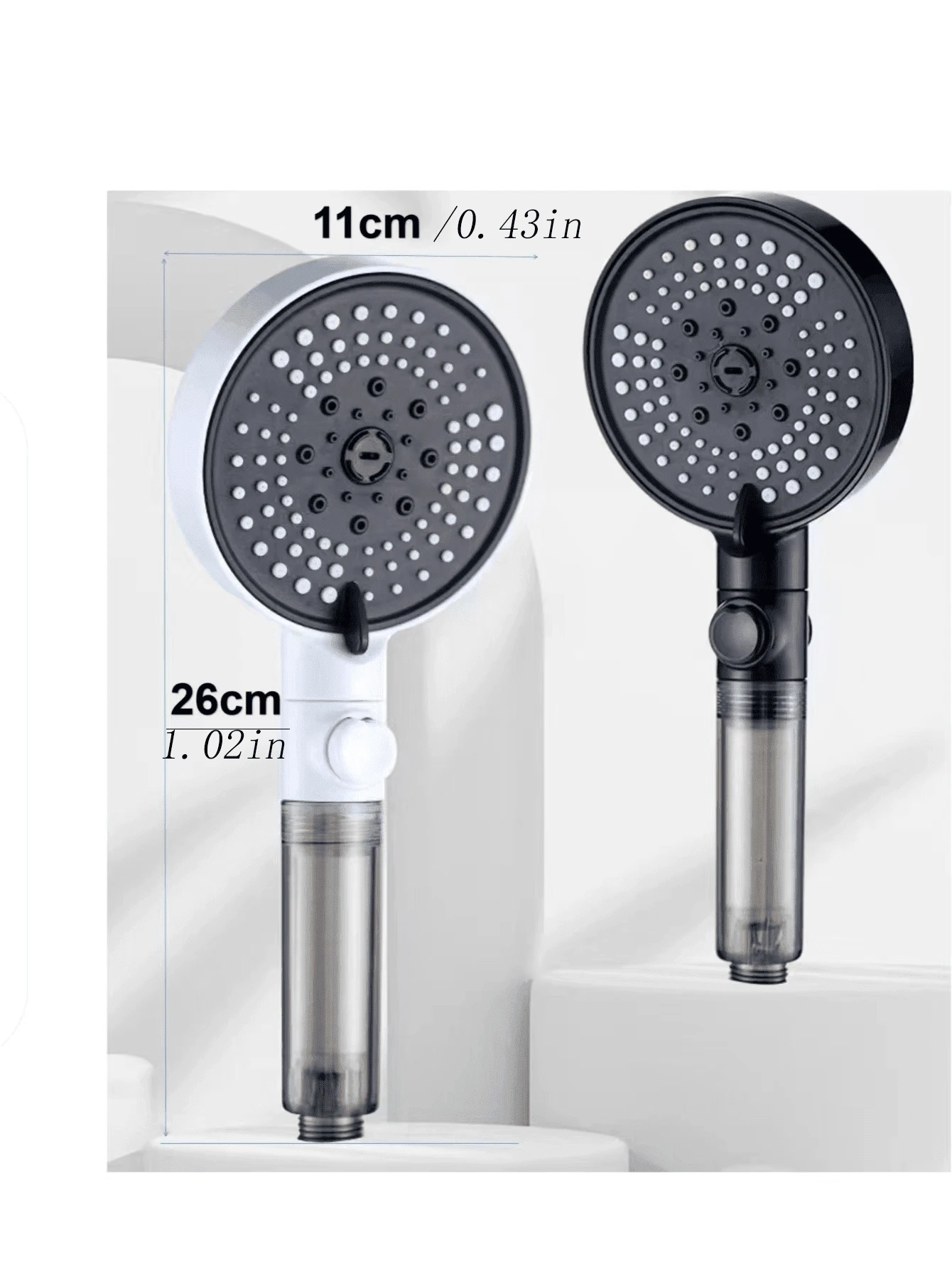 Shower Head With Filtration And Pressure Boost, Handheld Shower With 6