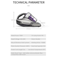 Jimmy JV35 Bed Vacuum Cleaner, Sofa Vacuum Cleaner, 700W Anti Dust Mite Bed Vacuum Cleaner With UV Light Sterilization, Kill 99.9% Mites 99.99% Bacteria, UV+Tap+Vacuum, Antistatic Brush, 14 KPa Suction Power Corded Handheld Vacuum With HEPA Filter For Bed, Sofa, Pillows And More, Mattress Vacuum Cleaner