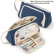 Tragbare Federtasche, Stifteetui mit großer Kapazität, multifunktionaler Stifthalter, süßes Lernwerkzeug, Aufbewahrungstasche für Büro und Schule, Geschenk für Makeup-Sammlung, Schreibtischorganizer / Federtasche mit großer Kapazität, Schülermäppchen, Stiftaufbewahrung, Schulmaterialien, Stiftbehälter, Stifte-Taschen, Büromaterialien, Schulmaterialien, Vielfunktions-Stifteetui, Große Federmäppchen, Taschen, Bürostifte, Schulsachen - 21 cm * 11,5 cm * 8,5 cm - Übersicht 13