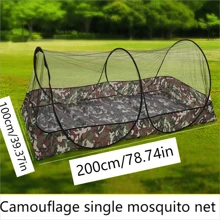 Mosquiteiro, Padrão Camuflado Simples/Duplo, Para Acampamento e Piqueniques ao Ar Livre, Sem Necessidade de Montagem, Portátil, Leve, Respirável