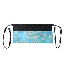 1pc/2pcs Printed Half Waist Apron, Polyester Waterproof Anti-Fouling 3 Pockets Short Apron For Restaurant, Cafe, Waitress - Multicolor - View 12