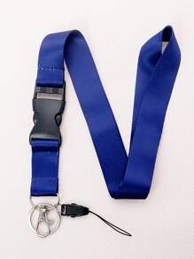 1 pièce Tour de cou pour porte-clés d'enseignant bleu marine, mignon pour carte de crédit, passeport, accessoire de charme de téléphone et avec un porte-clés en métal. Parfait comme cadeau pour les enseignants, étudiants, le personnel, les hommes et les femmes