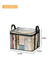 1pc/2pcs Book Storage Bag, Freestanding, Multi-Functional Storage Bag For Living Room, Bedroom, Study, Waterproof PVC Handbag, Toy & Snack Organizer - Four-color - View 15