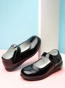 Children Black Leather Shoes, School Uniform Shoes For Girls