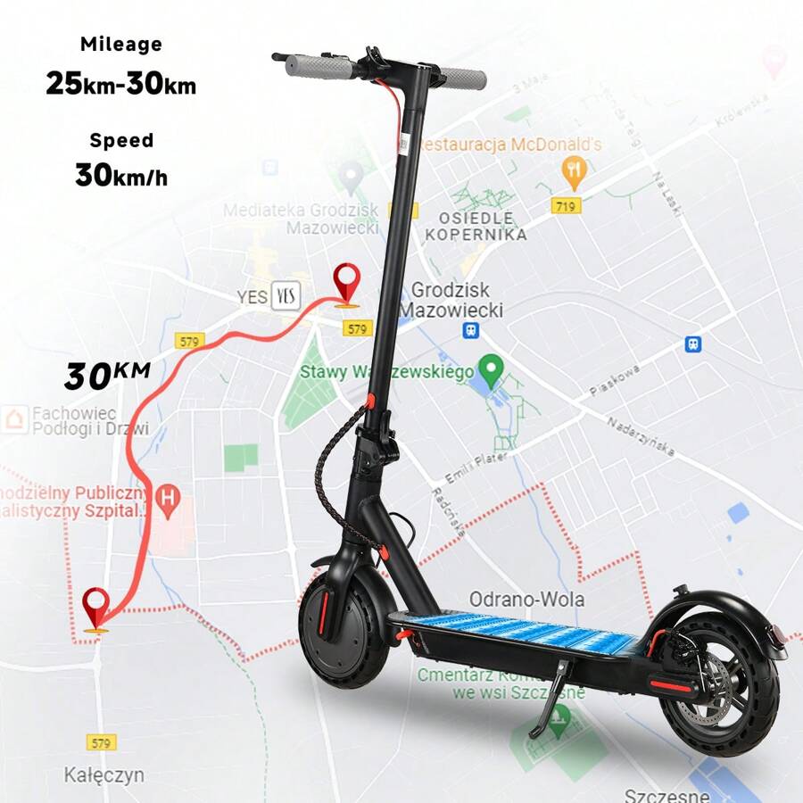 SUNNIGOO N7PRO 350W Adults Electric Scooter 36V 10.4Ah 8.5 Inch Outer Honeycomb Tires 20Mph Max Speed Escooter