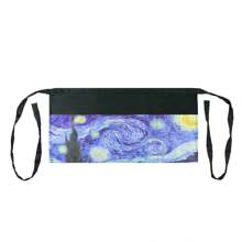 1pc/2pcs Printed Half Waist Apron, Polyester Waterproof Anti-Fouling 3 Pockets Short Apron For Restaurant, Cafe, Waitress - Multicolor - View 11
